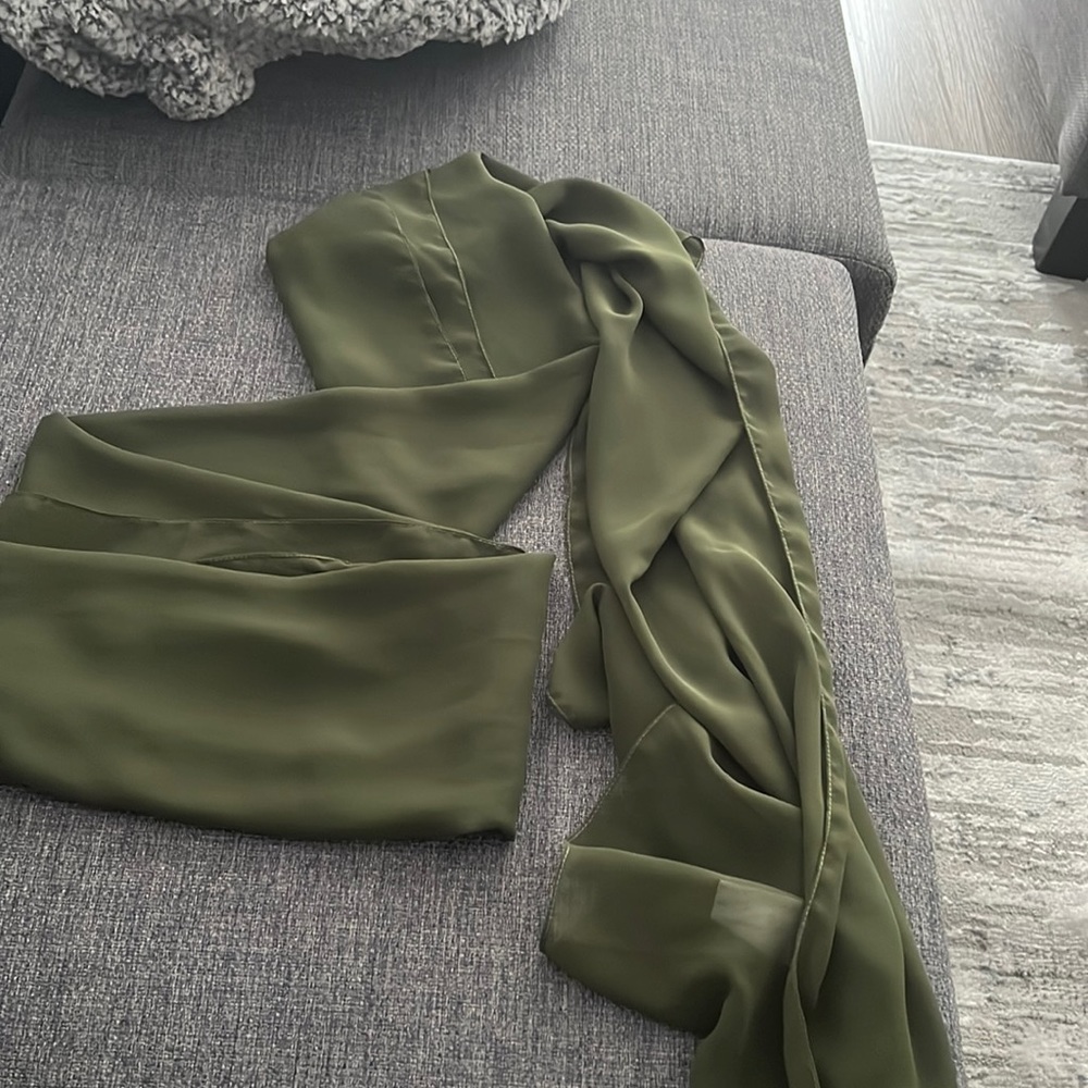 Olive green shawl
